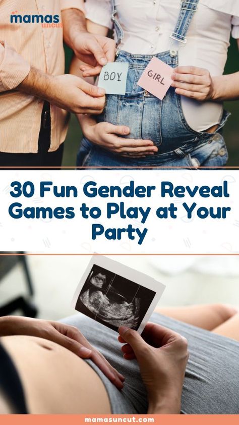 Check out these gender reveal games and gender reveal ideas! Gender Reveal Game Ideas, Gender Reveal Games, Gender Reveal Ideas, Pregnancy Nutrition, Reveal Ideas, Game Ideas, Baby Party, Reveal Parties, Gender Reveal Party