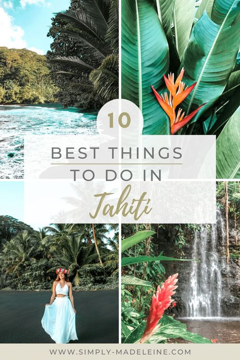 Tahiti Packing List, Things To Do In Tahiti, What To Do In Tahiti, Tahiti Aesthetic, Tahiti Photography, Tahiti Itinerary, Island Of Tahiti, Tahiti Waterfalls, Tahiti Travel Guide