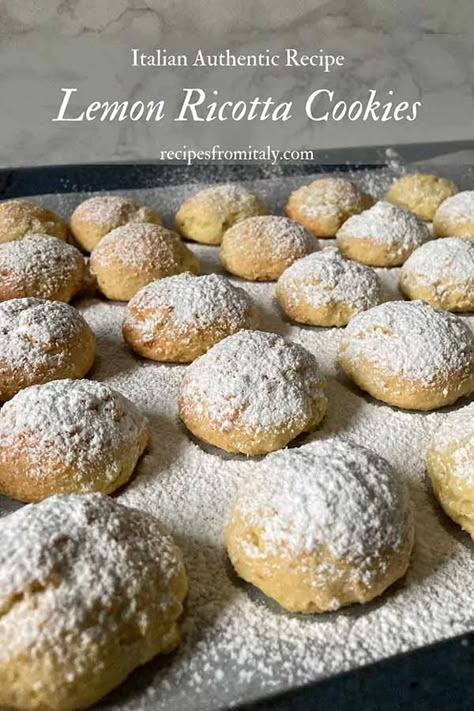 Italian Lemon Ricotta Cookies, Ricotta Cookies Recipe, Italian Lemon Cookies, Italian Ricotta Cookies, Lemon Ricotta Cookies, Cookies Italian, Italian Biscotti, Recipes From Italy, Cheese Whiz