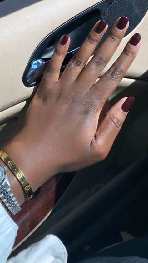 Clancy Nails, Red Nails On Dark Skin, Nail Appointment, Manicure Nail Designs, Nail Stuff, Short Square Acrylic Nails, Nail Fashion, Pretty Nail Art, Androgynous Fashion