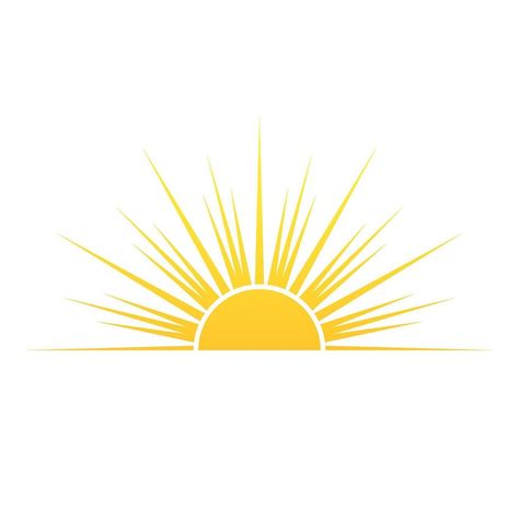 Sun White Background, Sunrise Illustration, Sunset Vector, Sunrise Images, Dandelion Wall Art, Sunrise And Sunset, Guru Pics, Sun Logo, Sun Art