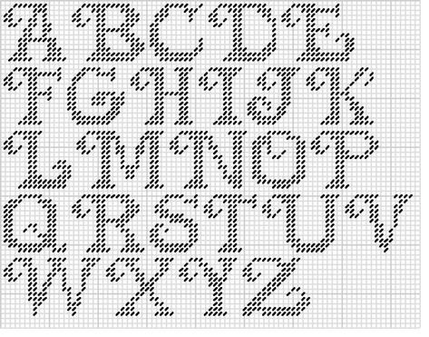 Plastic Canvas Cursive Letters, Needlepoint Alphabet Charts, Letters In Plastic Canvas, Plastic Canvas Letters Alphabet Pattern, Plastic Canvas Letter Patterns, Plastic Canvas Alphabet Patterns, Needlepoint Alphabet, Intarsia Knitting Charts, Cross Stitch Letter Patterns