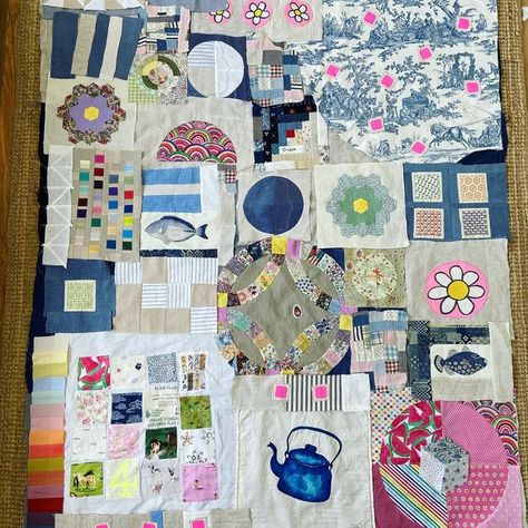 Marina Carpenter on Instagram: "I have absolutely no idea how to attach this all together but I’m going to give it a big go! Please let me know if you think anything needs rearranging - opinions appreciated! #vignettesquilt pattern by @heidi.parkes" Heidi Parkes, Quilt Pattern, Textile Art, Let Me Know, Quilt Patterns, Hand Sewing, Make Your Own, You Think, Thinking Of You