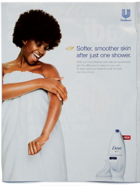 It is over ten years since Unilever launched the Dove Campaign for Real Beauty. In response to global research showing that only 2 percent of women considered themselves beautiful, the campaign kicked off in 2004 with a series of billboard photographs by Rankin that showed 'real women' (i.e. not models), whose age, ethnicity or body shape transgressed western stereotypes of beauty, all looking gorgeous in their unique ways. The captions aimed to challenge assumptions by offering a choice of desc Dove Ad, Body Wash Advertisement, Body Lotion Ads Design, Dove Beauty Campaign, Clinique Ads, Dove Commercial, Dove Campaign, Skin Lightening Cream, Beauty Advertising