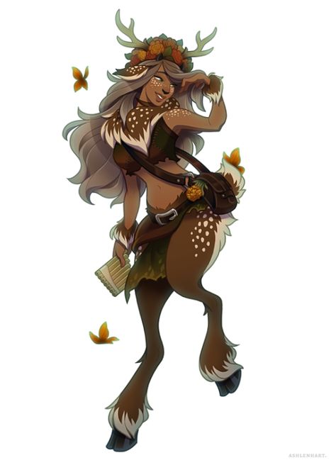 Satyr Girl, Fantasy Types, Dnd Satyr, Faire Outfit, Renn Faire, Game Screenshots, Dnd Stuff, Creature Drawings, Dungeons And Dragons Characters