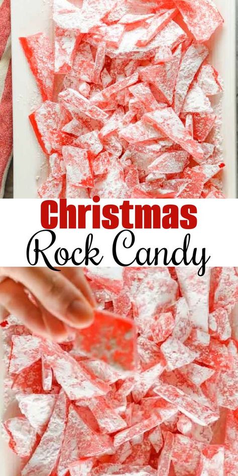 Rock Candy is a favorite candy to make in our house for Christmas. You can use whatever flavors you enjoy like cinnamon, cherry, grape, anise, and so many more. Rock Candy is sometimes referred to as Sea Glass Candy or Hard Candy. It's a delicious hard candy recipe and it can be wrapped in decorative bags for a homemade Christmas gift or for stuffing the stockings. It's a Christmas favorite for gift giving. Peanut Butter Haystacks Recipe, Peanut Butter Haystacks, Christmas Rock Candy, Sea Glass Candy, Christmas Dinner Dishes, Christmas Fudge Recipes, Rock Candy Recipe, Make Rock Candy, Morning Breakfast Recipes