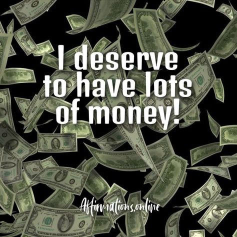 I deserve to have lots of money! Money Spells, Vision Board Inspiration, Lots Of Money, Attract Money, Negative Self Talk, Natural Scenery, Positive Self Affirmations, Money Affirmations, Manifestation Affirmations