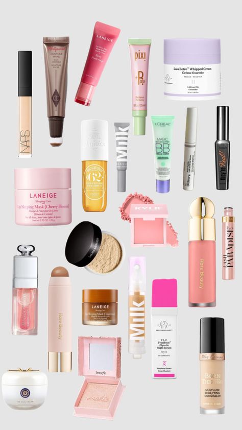 2023 Resolution, Flawless Skin Routine, Preppy Products, Basic Aussie, Aussie Girl, Makeup Routines, Makeup Illustration, Popular Makeup, Makeup Bag Essentials