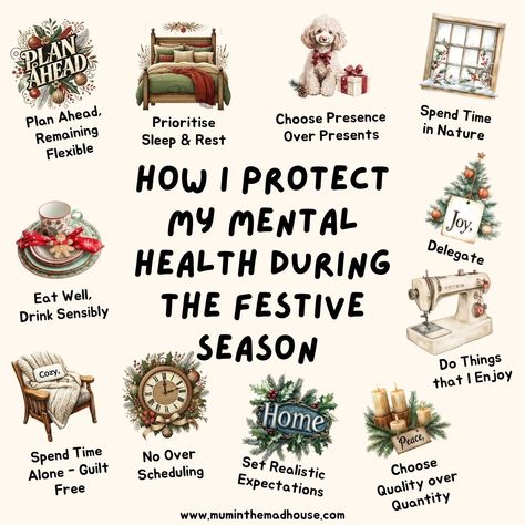 ✨ How I Protect My Mental Health Over the Festive Season ✨ Since my mum died (on Christmas Day - thanks Mum) I have struggled to find balance throughout the festive season. I have gone from overcompensating to completely overwhelmed and everything in between. Now I take small, intentional steps which make all the difference. Here’s how I protect my mental health during this busy time: 1️⃣ Plan Ahead but Remain Flexible 2️⃣ Prioritise Sleep & Rest - If I don't get my sleep I become very har... Christmas Mental Health, Mental Health Christmas, Health Post, My Mental Health, Interactive Posts, Find Balance, Finding Balance, Christmas Day, Festive Season