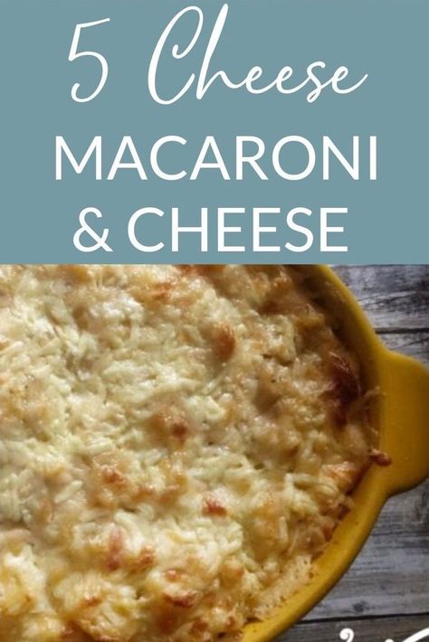 5 different cheeses are added to this Mac & Cheese Recipe - you will LOVE this one! The Macaroni noodles are baked in a decadent cheesy sauce until bubbly and melty! A family favorite 5 Cheese Mac And Cheese Recipe, Asiago Recipes, Thanksgiving Mac And Cheese, Different Cheeses, Macaroni Noodles, Best Mac N Cheese Recipe, Cheese Macaroni, Smoked Gouda Cheese, Best Mac And Cheese