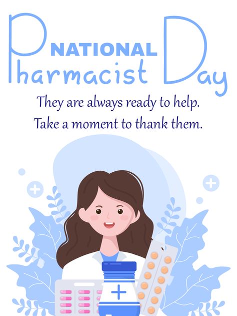 Pharmacist Day, World Pharmacist Day, Healthcare Ads, Pharmacy Art, Birthday Reminder, World Days, Birthday Calendar, Safety First, Birthday Greeting