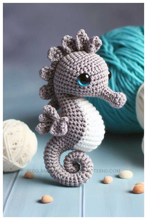 Amigurumi Seahorse Crochet Free Pattern Amigurumi Ocean Animals Free Pattern, Crochet Sea Turtle Pattern Free Amigurumi, Free Crochet Patterns Sea Animals, Crochet Aquarium Free Pattern, Crochet Seahorse Free Pattern, Crochet Sea Animals Free Pattern, Crochet Sea Creatures Free Patterns, Sea Horse Crochet, Sea Animal Crochet