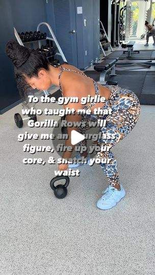 Jess Right Fitness LLC on Instagram: "One of the most slept on exercises 😮‍💨 I love a good compound workout that targets mutiple muscle groups! And gorilla rows are just that. Hitting the back muscles, core stabilizers, and even throwing some quad tension in there as well. Give these a try for your next workout day! Workout plans available on JessRightFitness.com #gorillarows #workoutgirls #fitnesschicks #fullbodyworkout #compoundmovement #backworkout #backfat #toneyourcore #hourglassbody # Compound Workout, Gorilla Rows, Workout Days, Back Fat, Workout Plans, Back Muscles, Back Workout, Fit Chicks, I Love A