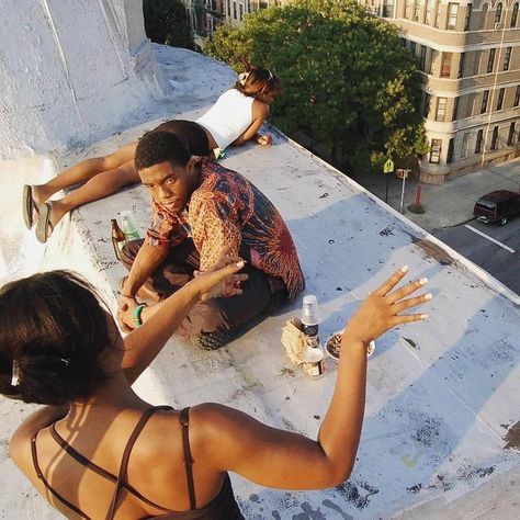 #ChadwickBoseman 🕊️Summertime rooftop vibes 🗽#Brooklyn NYC #BlackCollegeUnion 🇺🇸 Rooftop Vibes, Brooklyn Rooftop, Howard University, She Left, Chadwick Boseman, In Peace, Rest In Peace, Memory Lane, Shea Butter