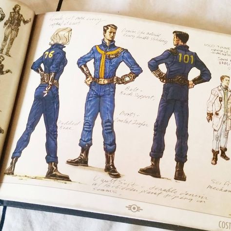 Vault Suits - 101 #fallout Vault Dweller Oc, Vault Suit Fallout, Fallout Vault Dweller, Fallout Vault Suit, Vault Suit, Fallout Outfits, Fallout Jumpsuit, Fallout Oc, Fallout Costume