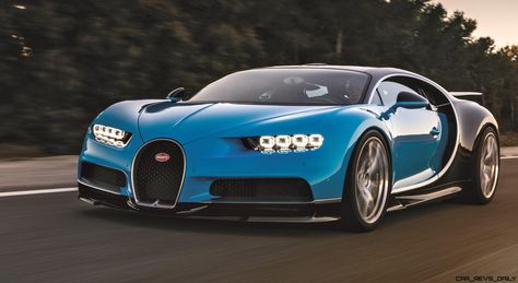 Bugatti has developed an adaptive chassis for the Chiron. Description from car-revs-daily.com. I searched for this on bing.com/images Bugatti Chiron, Bugatti, Road, Cars, Blue