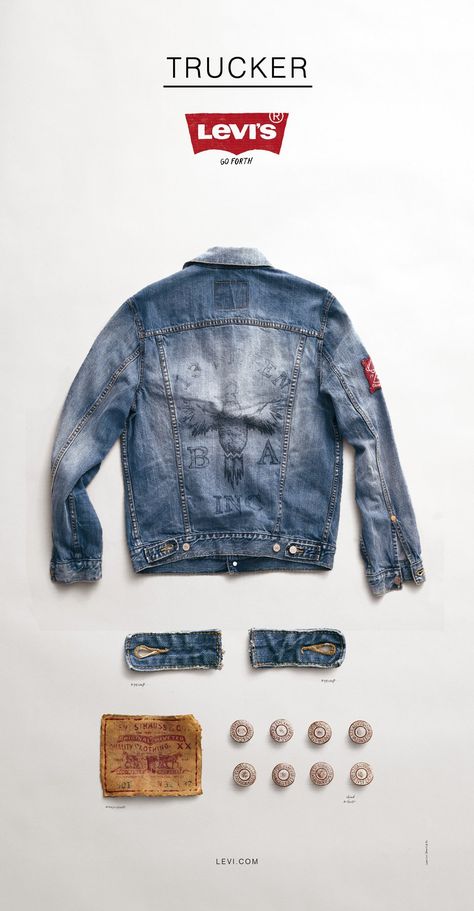 Trucker Levis Campaign, Jacket Levis, Faherty Brand, Vintage Levis Jacket, Levis Strauss, Levis Outfit, Denim Men, Levis Vintage Clothing, Denim Workwear