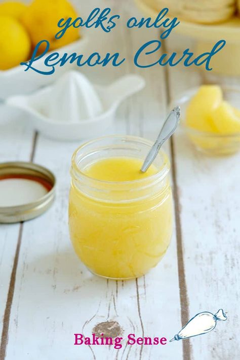 Yolks Only Lemon Curd! Make this when you've got extra egg yolks to use up. Incredibly easy to make & unbelievably versatile in the kitchen. #recipe #extrayolks #easy #best #stovetop #fromscratch Egg Yolk Recipes, Homemade Lemon Curd, Lemon Mousse, Lemon Curd Recipe, Curd Recipe, Egg Yolks, Lemon Desserts, Lemon Recipes, Lemon Curd