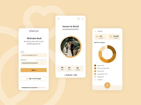 Wedding Planning App, Wedding Planning Apps, Planning App, Mobile Apps, Budget Wedding, App Design, Big Day, Creative Professional, Global Community