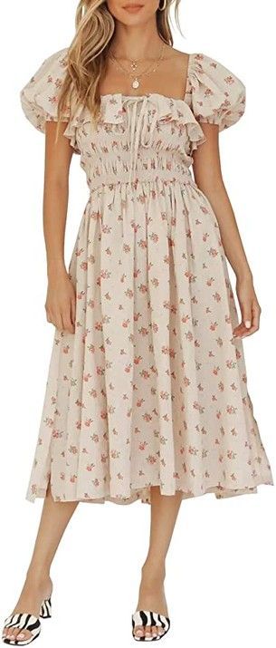 My favorite cottagecore fashion brands and cottagecore fashion, including cottagecore outfits and cottagecore clothing #cottagecore #cottagecorefashion Nap Dress, Womens Boho Dresses, Cottagecore Fashion, Boho Midi Dress, Boho Summer Dresses, Ruffle Midi Dress, Midi Ruffle Dress, Moda Vintage, Puffed Sleeves Dress