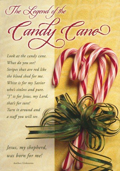 legends of christmas symbols | The Legend of the Candy Cane ~ Legend Of The Candy Cane, Christian Wishes, Candy Cane Legend, Candy Decor, Christmas Christian, Happy Birthday Jesus, Christmas Poems, Meaning Of Christmas, Christmas Snacks