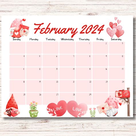 Calender February 2024, Calender 2024 February, Pink March Calendar 2024, Febuary Calander 2024, Monthly Planner February 2024, Fillable Calendar, February Calendar, Floral Border Design, Zodiac Signs Funny