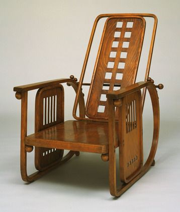 Josef Hoffmann. Sitzmaschine Chair with Adjustable Back (model 670). c. 1905 Josef Hoffmann, Back Model, Charles Rennie Mackintosh, Art And Craft Design, Arts Crafts Style, Deco Furniture, Art Deco Furniture, Arts And Crafts Movement, Design Milk