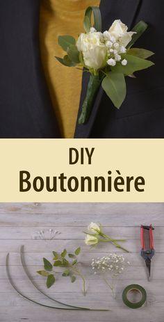 Diy With Flowers, Diy Wedding Bouquet Fake Flowers, Diy Boutonniere Wedding, Diy Wedding Flowers Bouquet, Diy Boutonniere, Prom Bouquet, Diy Corsage, Diy Prom, Diy Bridal Bouquet