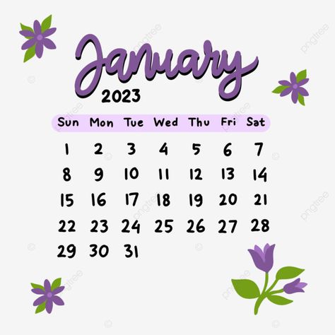 Calendar January 2023, Planner January, Pink Calendar, Calendar Organizer, January Month, Calendar Png, Hello Sticker, Aesthetic Calendar, Calendar January