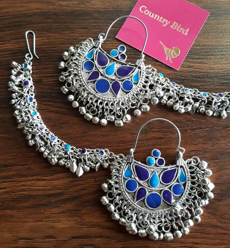 Afgani Jewelry, Afghani Earrings, Afghani Jewelry, Oxidised Jewelry, Gold Jewelry Prom, Molecule Necklace, Kuchi Jewelry, Silver Jewelry Accessories, Indian Bridal Jewelry Sets