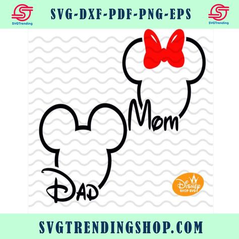 Mickey And Minnie Outline, Minnie Outline, Disneyland Shirt, Mom Shirt Svg, Disneyland Shirts, Svg Disney, Mickey Head, Mickey And Minnie, Disney Trip