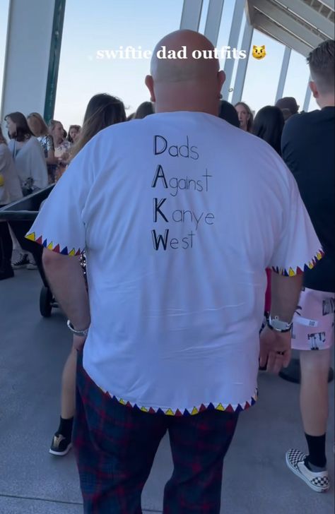 Eras Tour Dad Outfit Ideas, Dads Eras Tour Outfits, Dads At Eras Tour, Taylor Swift Eras Tour Outfits For Dads, Taylor Swift Concert Outfit For Dads, Taylor Swift Dad Outfit Ideas, Taylor Swift Dad Outfit, Swiftie Dad Shirt, Mother Mother Concert Outfit