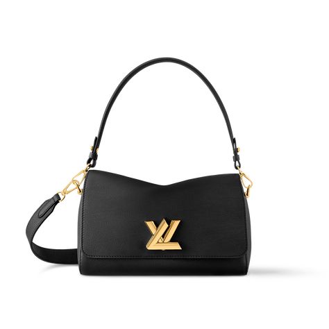 LOUIS VUITTON® - Soft Twist - Black Black Louis Vuitton Bag, Louis Vuitton Handbags Black, Soft Twist, Louis Vuitton Gifts, Mens Designer Watches, Black Louis Vuitton, Bags Louis Vuitton, Trunk Bag, Latest Bags