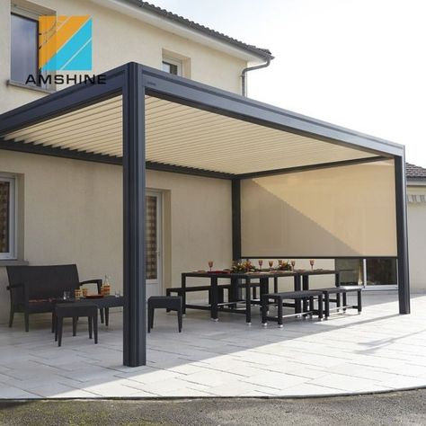 Pergola Diy, Terrasse Design, Patio Pergola, Modern Pergola, Pergola Attached To House, Pergola Design, Aluminum Pergola, Pergola Canopy, Wooden Pergola