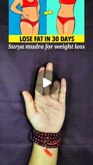 Fitness Diet expert on Instagram: "Surya Mudra, also known as Agni Mudra, is a simple hand gesture believed to stimulate the fire element in the body. This mudra is thought to boost metabolism, enhance digestion, and support weight loss when practiced consistently.

Benefits of Surya Mudra:

Boosts Metabolism: Activates the fire element (Agni), promoting fat metabolism.

Improves Digestion: Aids in better digestion and detoxification.

Reduces Lethargy: Enhances energy levels and reduces sluggishness.

Balances Weight: Helps regulate excess fat by balancing the body's temperature and digestion.

•Tips for Effective Practice:
Practice on an empty stomach or at least 1-2 hours after a meal.

#suryamudra #health #yoga #excercise #trending #viral #motivation #accupressure #ayurveda #fitness" Agni Mudra, Surya Mudra, Digestion Tips, Healing Reflexology, Better Digestion, Health Yoga, Hand Gesture, Fire Element, Improve Digestion