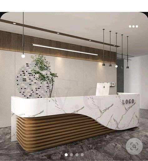 Hotel Counter Design, Hotel Reception Desk Design, Office Reception Table Design, Modern Beauty Salon, Modern Reception Desk Design, Reception Counter Design, Dental Design Interior, Hotel Reception Desk, Reception Table Design