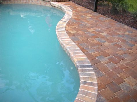 Brick Paver Pool Decks | Enhance Pavers - Brick Paver Installation | Jacksonville, Ponte Vedra, Orange Park, Fleming Island, St. Augustine Florida Summer Kitchens, Arizona Pools, Paver Installation, How To Install Pavers, Pool Stuff, Patio Pavers, Paver Walkway, Paver Driveway, Wall Seating