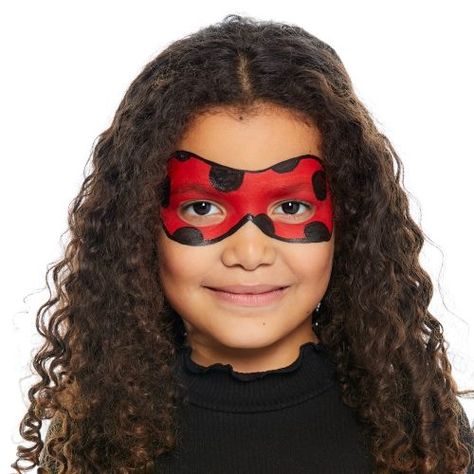 Ladybug Face Paint, Kids Face Painting Easy, Easter Face Paint, Superhero Face Painting, Girl Face Painting, Face Paint Kit, Face Painting Easy, Face Paint Makeup, Kids Face Paint