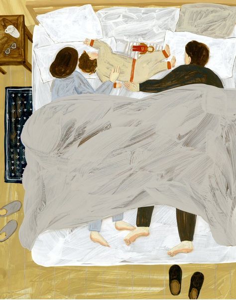 Marysia on X Fumi Koike, Daria Petrilli, Bed Illustration, Anne Sexton, Family Happiness, Fine Art Acrylic, Cindy Sherman, Audre Lorde, Angela Davis