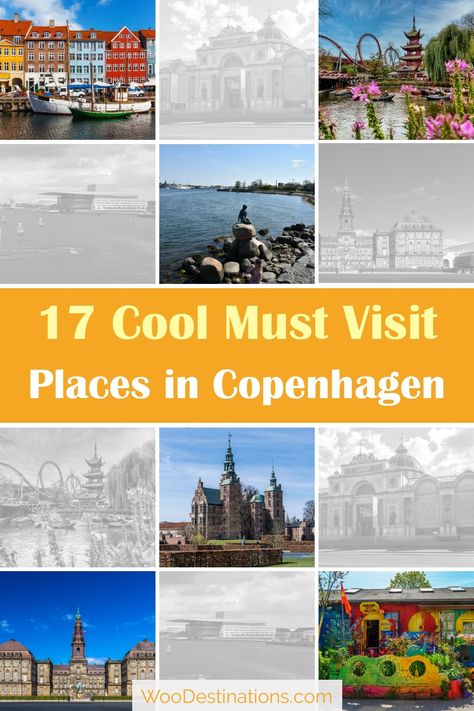 Join me as I uncover 17 cool must-visit places in Copenhagen! From the vibrant canals of Nyhavn to the enchanting castles, each spot offers a unique glimpse into Danish culture. Can't wait to share these beautiful experiences that make Denmark truly special! Things To Do In Copenhagen, Danish Culture, Mermaid Statues, Round Tower, Tivoli Gardens, Visit Places, Cultural Experience, Copenhagen Denmark, Amazing Places