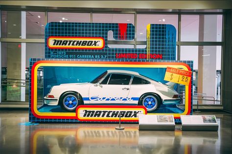 Matchbox Cars, Car Office, Stage Design, Experiential, Car Art, Design Inspo, Porsche, Green