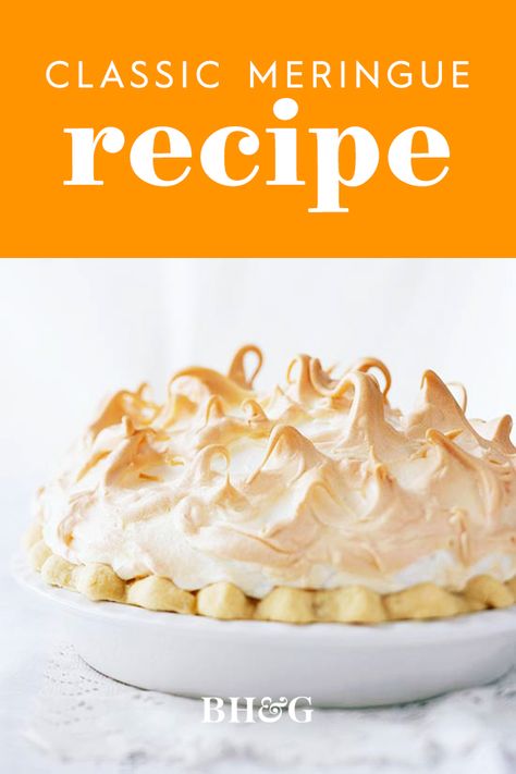 Merengue Topping For Pie, Easy Merange Recipe, Baked Meringue Recipe, Mirange Topping, Merigune For Pies, Merangue Recipe Easy How To Make, How To Make Maranges, How To Make A Meringue, Maringe Recipe