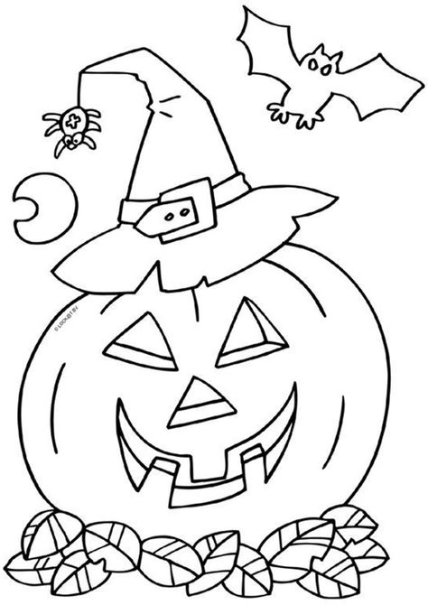 Fun Halloween coloring pages for your little one. They are free and easy to print. The collection is varied with different skill levels Halloween Coloring Pages Printable, Strašidelný Halloween, Bat Coloring Pages, Moldes Halloween, Imprimibles Halloween, Free Halloween Coloring Pages, Halloween Coloring Sheets, Free Kids Coloring Pages, Pumpkin Coloring Pages