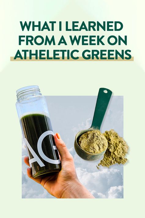 Green Juice Trend & Review Daily Greens, Greens Drink, Drinking Greens, Green Powder Recipes, Athletic Greens Recipes, Super Greens Powder Recipes, Ag1 Athletic Greens Recipes, Ag1 Greens, Ag1 Athletic Greens