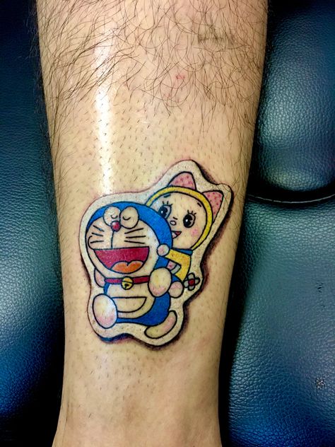 Doraemon Tattoo, Doraemon Sticker, Sticker Tattoo, Studio Tattoo, About Tattoo, 3d Tattoo, Tattoo Work, All Tattoos, 3d Print