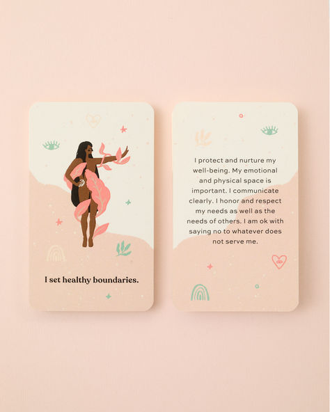 Affirmation Cards, Affirmation Card Deck, Self Care Cards, Mindfulness Cards, Positive Affirmation Cards, Mindfulness gift, self gift Self Care Cards, Mindfulness Cards, Self Gift, Positive Affirmation Cards, Setting Healthy Boundaries, Physical Space, Pose Yoga, Words Of Affirmation, Card Deck