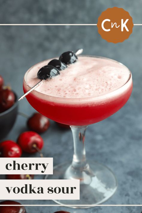 Cherry Vodka Cocktail Recipes, Fresh Cherry Cocktails, Tart Cherry Cocktail Recipe, Luxardo Cherry Cocktail, Sour Cherry Cocktail, Luxardo Cherries Cocktails, Tart Cherry Juice Cocktail, Drinks With Cherry Vodka, Tart Cherry Cocktail