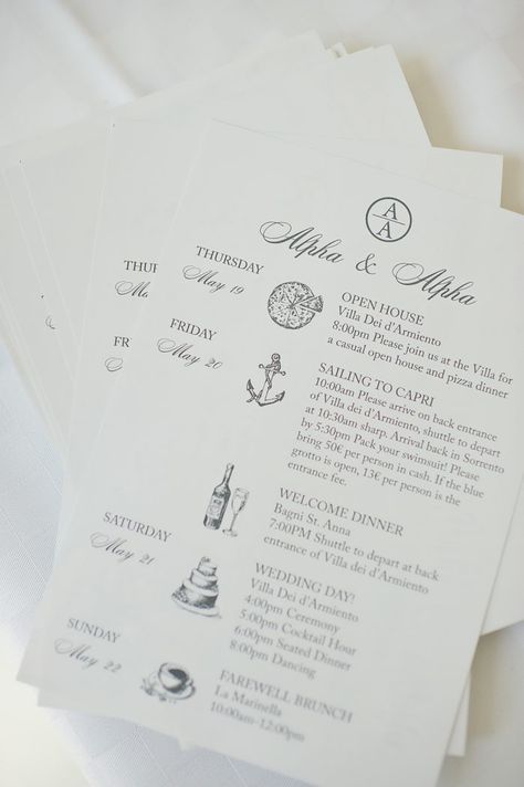 Wedding Coordinator Checklist, Visual Timeline, Destination Wedding Itinerary, Wedding Weekend Itinerary, Destination Wedding Italy, Wedding Itinerary, Wedding Planning Timeline, Wedding Week, Wedding Timeline