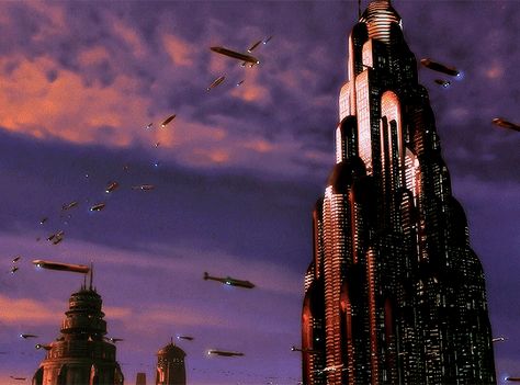 Coruscant Aesthetic, Planet Vulcan, Cyberpunk Dystopia, Art Deco City, Star Wars Planets, Angry People, Sci Fi City, Star Wars 1977, The Old Republic