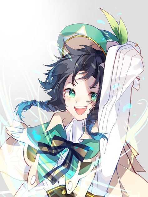 Venti Fanart, Futurisme Retro, Anime Kawaii, Vocaloid, Genshin Impact, Game Art, Anime Wallpaper, Anime Boy, Anime Guys